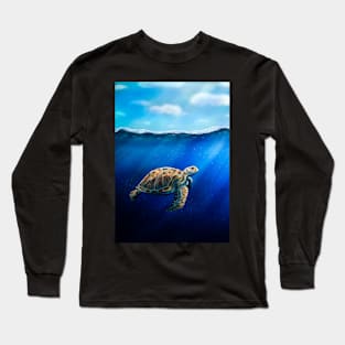 Green Sea Turtle Long Sleeve T-Shirt